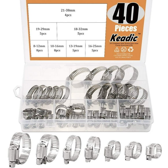 Zouminyy Pipe Fixed Buckles for Water Pipes Hose Adjustable 5PCS Single Head Hose Fastener Zouminyy Pipe Fixed Buckles for Water Pipes Hose Adjustable 5PCS Single Head Hose Fastener